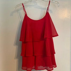 Spaghetti-strapped blouse